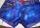 Short Galaxy print ( Short Roxo)